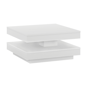Masuta de cafea HDF alb Mandy 70x70x34 cm