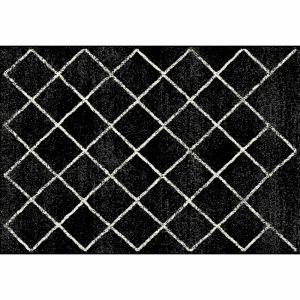 Covor textil negru Mates 100x150 cm 