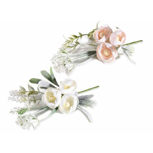 Set 6 flori Ranunculus artificial 20 cm