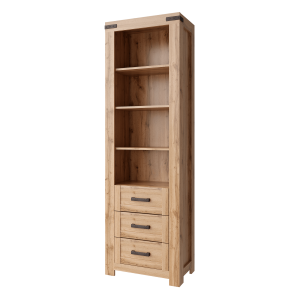 Biblioteca DTD stejar wotan Moratiz 64.8x40.1x210.1 cm 