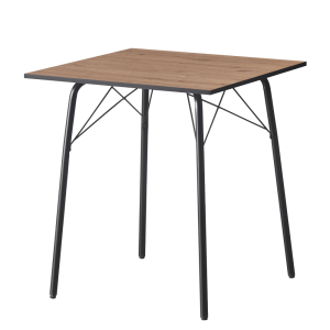 Masa dining MDF stejar artisan neagra Nalak 70x70x75 cm