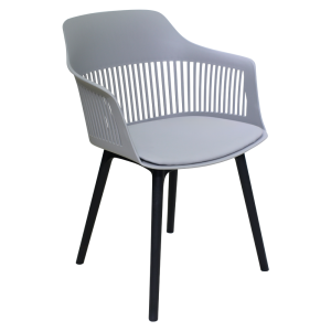 Scaun gri negru Nasrin 51x56x83 cm