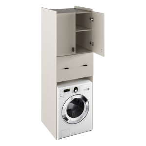 Raft deasupra masinii de spalat PAL melaminat casmir Natali 64x190x60 cm 