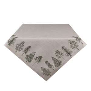 Fata masa bumbac bej verde Brazi 100x100 cm
