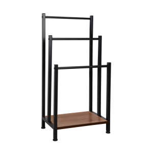 Suport prosoape negru maro Ogin 42x28x80 cm
