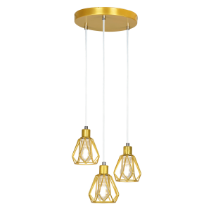 Lustra metal auriu Okira 22x22x114.7 cm