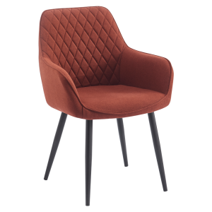 Fotoliu de design textil maro metal negru Oskor 55.5x58.5x83.5 cm