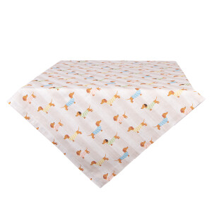 Fata masa bumbac multicolor Catelusi 100x100 cm