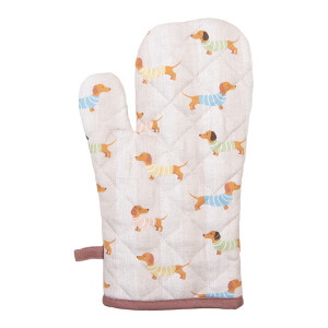 Manusa bucatarie bumbac multicolor Catelusi 18x30 cm