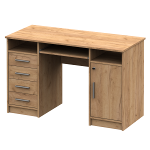 Birou DTD stejar artisan 123,5x55x75,5 cm