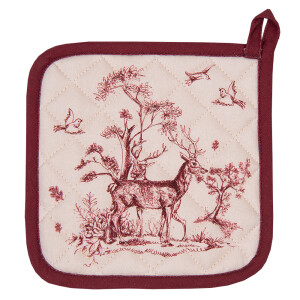 Servet termic bumbac alb roz Ren 20x20 cm