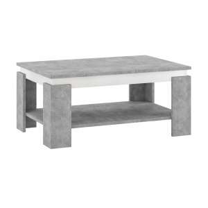 Masuta de cafea HDF gri alb 90x60x41 cm