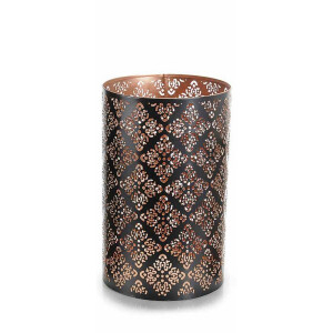 Suport lumanare metal negru auriu Ø 13 x 21 H