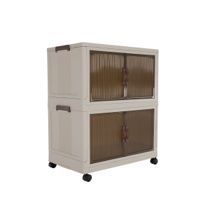 Dulap pliabil alb maro plastic POSA 60,5x38x72 cm