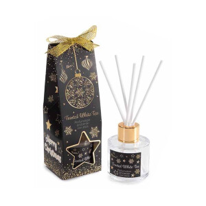 Parfum camera cu betisoare Craciun aroma Ceai Alb Ø 5 cm x 15 H, 40 ml