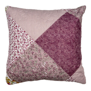 Fata perna textil multicolor matlasat 40x40 cm