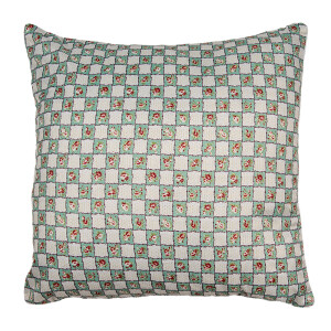 Fata perna textil multicolor matlasat Flowers 40x40 cm