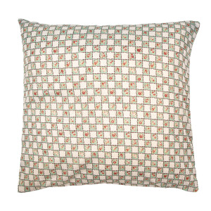 Fata perna textil multicolor matlasat Flowers 50x50 cm