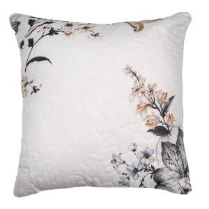 Fata perna textil matlasat Flower 40x40 cm