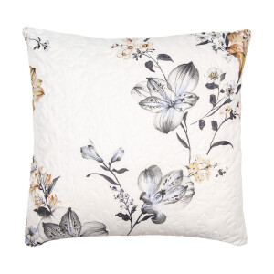 Fata perna textil matlasat Flower 50x50 cm