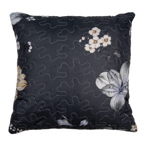 Fata perna textil matlasat multicolor Flower 40x40 cm