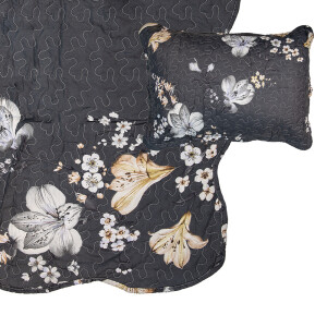 Cuvertura pat textil matlasat multicolor 180x250 cm