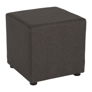 Taburet textil gri-maro Regor 40x40x39 cm