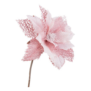 Craciunita artificiala roz Valery 15x21 cm