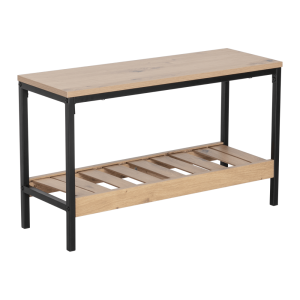 Pantofar DTD stejar negru Rest 70x26x42 cm