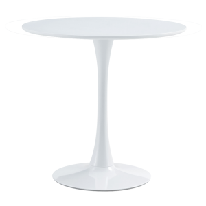 Masa dining MDF metal alb mat Reventon 80x74 cm