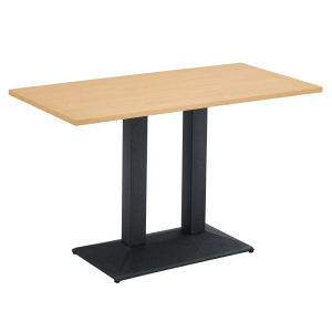 Masa sufragerie, bistro,DTD laminat stejar metal negru Rinaldo 120x60x75 cm