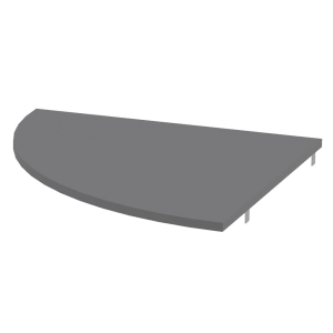Etajera DTD grafit Rioma 80x2,2x80cm.