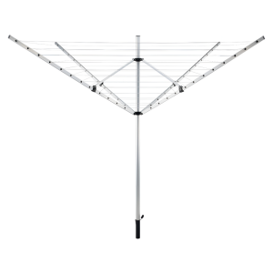 Uscator haine de gradina argintiu negru 13,5x13,5x181 cm