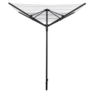 Uscator haine de gradina, fier negru 205x145x190 cm