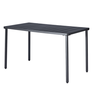 Masa de gradina metal negru Salton 130x70x75 cm