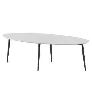Masuta de cafea MDF alb metal negru Sanam 120x50x38 cm