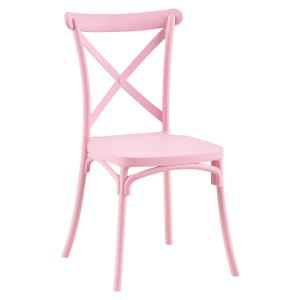 Scaun pliabil plastic roz Savita 50x47x90 cm