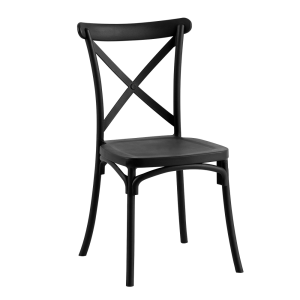 Scaun plastic negru Savita 50x47x90 cm