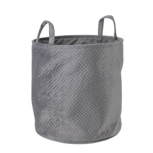 Cos depozitare textil gri Averill 34x34 cm