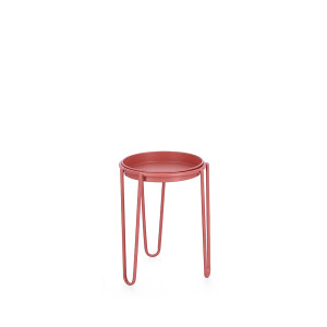 Suport ghiveci flori otel rosu Madelyn 23.5x30 cm