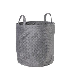 Cos depozitare textil gri Averill 30x30 cm