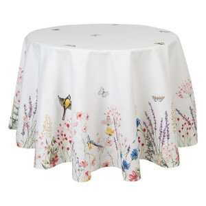 Fata masa rotunda bumbac multicolor Summer 170 cm