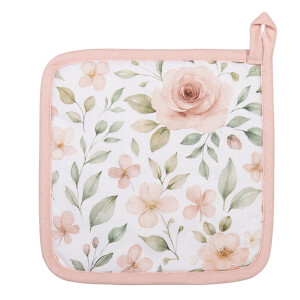 Servet termic vase fierbinti bumbac multicolor Flowers JH 20x20 cm