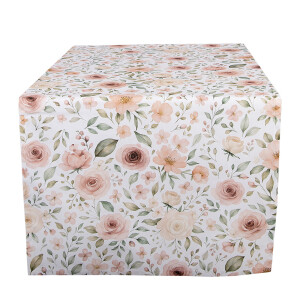 Traversa masa bumbac multicolor Flowers JH 50x140 cm