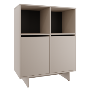 Comoda DTD culoare casmir Stando 80x40x101,5 cm