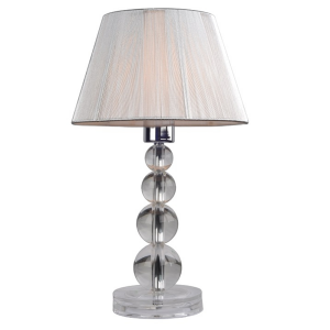 Veioza metal argintiu Cinda 25x25x39 cm