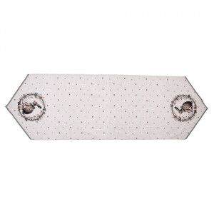 Traversa masa Paste Iepuras bumbac multicolor 50x160 cm