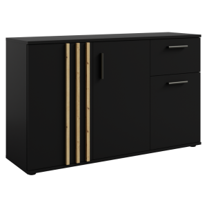 Comoda DTD negru stejar artisan Tolis 120x35x73 cm