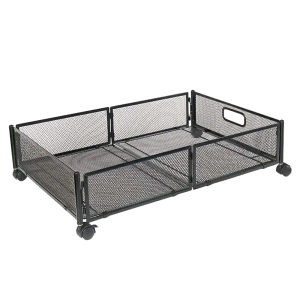 Cutie depozitare roti metal negru Tomko 60x40x16 cm