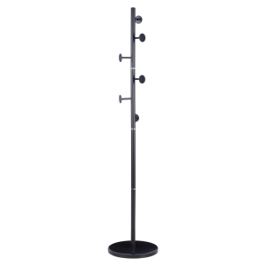 Cuier pardoseala negru metal/marmura Triton 36,5x176 cm